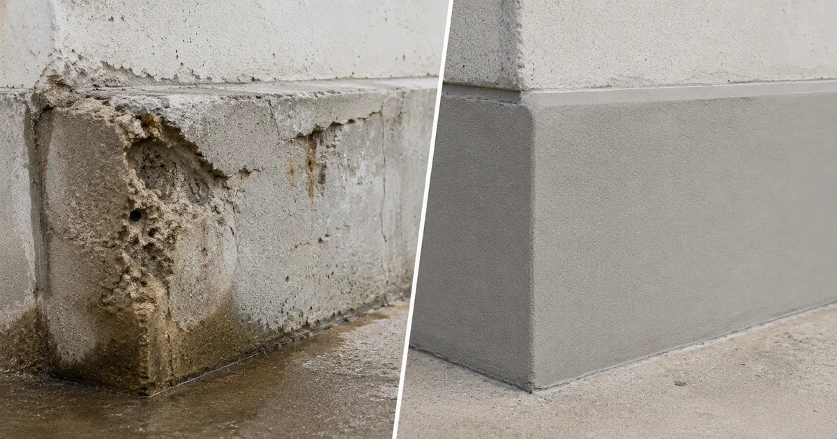 Betonrot herstellen of vervangen?