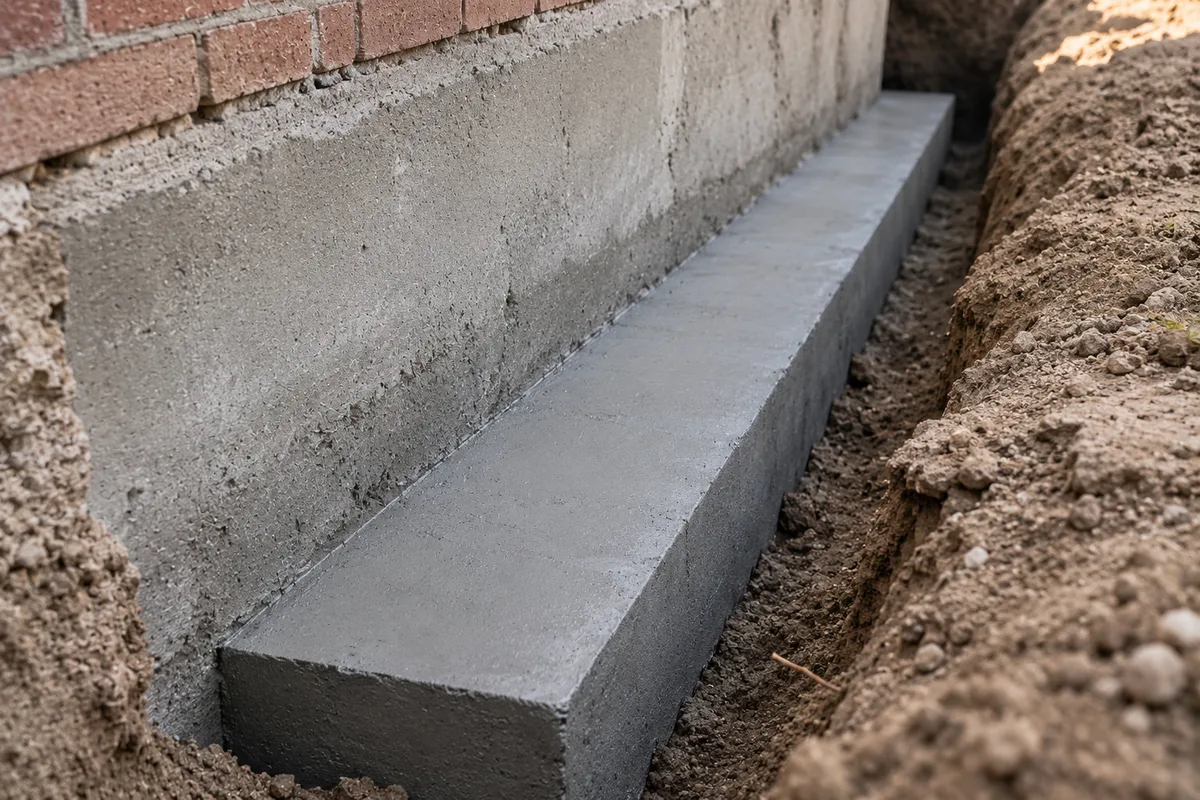 Funderingsherstel — detail van de werkzaamheden